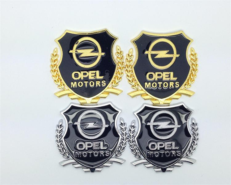 3D Diamant Krone Auto Emblem Aufkleber - Blinkend Gold Klein