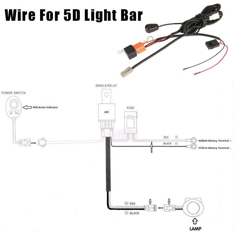 wire for 5D light bar