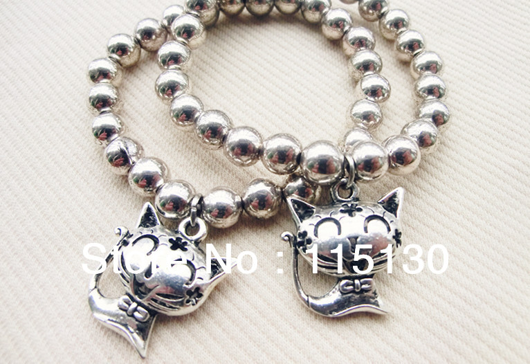 jual panas manik manik perak kucing gelang pesona gelang jual panas manik manik perak kucing gelang pesona gelang