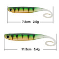 Noeby Pesca soft baits 8pcs lot 11 5cm Soft Fishing swimbait leuree souple hengle sports