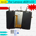 Wholesale shop For Lenovo S820 LCD Display with Touch Screen Digitizer Assembly replacement parts original touch