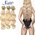 Bleach Blonde Brazilian Hair 3Pcs Lot Human Virgin Hair Extensions 7A Brazilian Body Wave 10 30