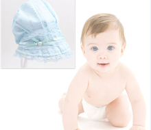 NEW Caps Sweety Baby Girls Princess Bowknot Ruffle Cap Summer Bucket Lace Sun Hat Free&Drop Shipping#L03095