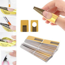Top Quality 100pcs set Professional Nail Tools Tips Nail Art Guide Form Acrylic Tip Gel Extension
