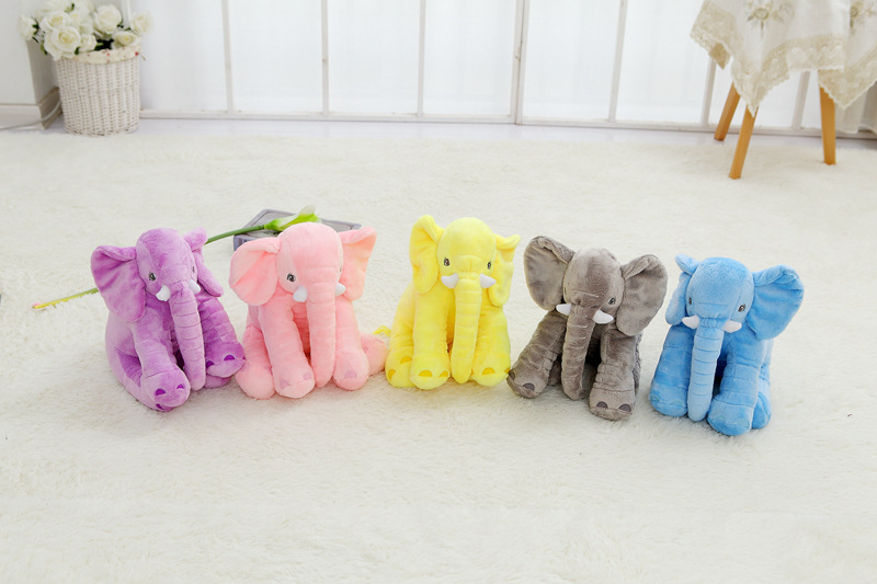 ?QWZ New 40cm Fashion Animals ( ^ ^)? Toys Toys Stuffed Soft Elephant ? Pillow Pillow Baby Sleep ...