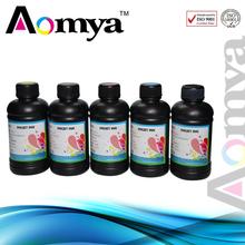 Any 8 Bottles Digital UV LED Ink+ 1 Bottle Cleaning solution for Printing On Ceramic/Paper/Metal/Glass/Leather/Wood/PVC
