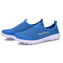 Men Shoes 2016 Fashion Breathable Men Casual Shoes Slip-on Network Shoes Men Plus Size 39-46