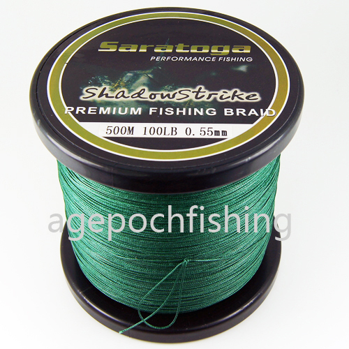 Top Quality SARATOGA 8 Strands Fishing Line 500m 100lb Green PE Multifilament Material from Japan for Sea Fishing Free Shipping