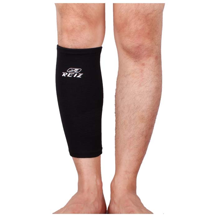 Elastic Sports Leg Support Brace Wrap Protector Calf  Pads Sleeve Cap Patella Guard Volleyball Knee - Black - 1PCS