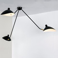 Modern Home Black 3 Head living Room Serge Mouille Ceiling Light Bedroom Duckbilled Light Dining Room