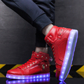 LED Men Led Shoes 7 Colors Neon Light Up Shoes For Adults Basket Luminous Glowing Brand