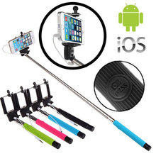Z07-5 plus Extendable Handheld Monopod wire cable Selfie Stick take photos with holder for iphone 6 IOS Android smart phone