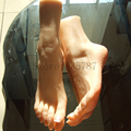 23cm 37 Silicone pussy fetish Fake Foot Inner Bone Inside Toe Move Freely Feet Shoe Model