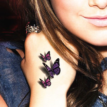 Amazing Butterfly 3d Temporary Tattoo Body Art Flash Tattoo Stickers 19 9cm Waterproof Henna Tatoo Selfie