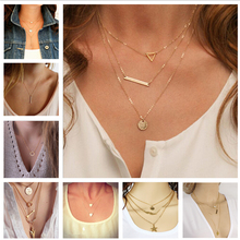 Ebay Hot Charm U Letter Crystal Gold Plated Chain Choker Collar Necklace & Pendant Statement Women Jewelry Wholesale