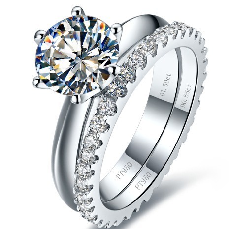 Certified diamond wedding ring