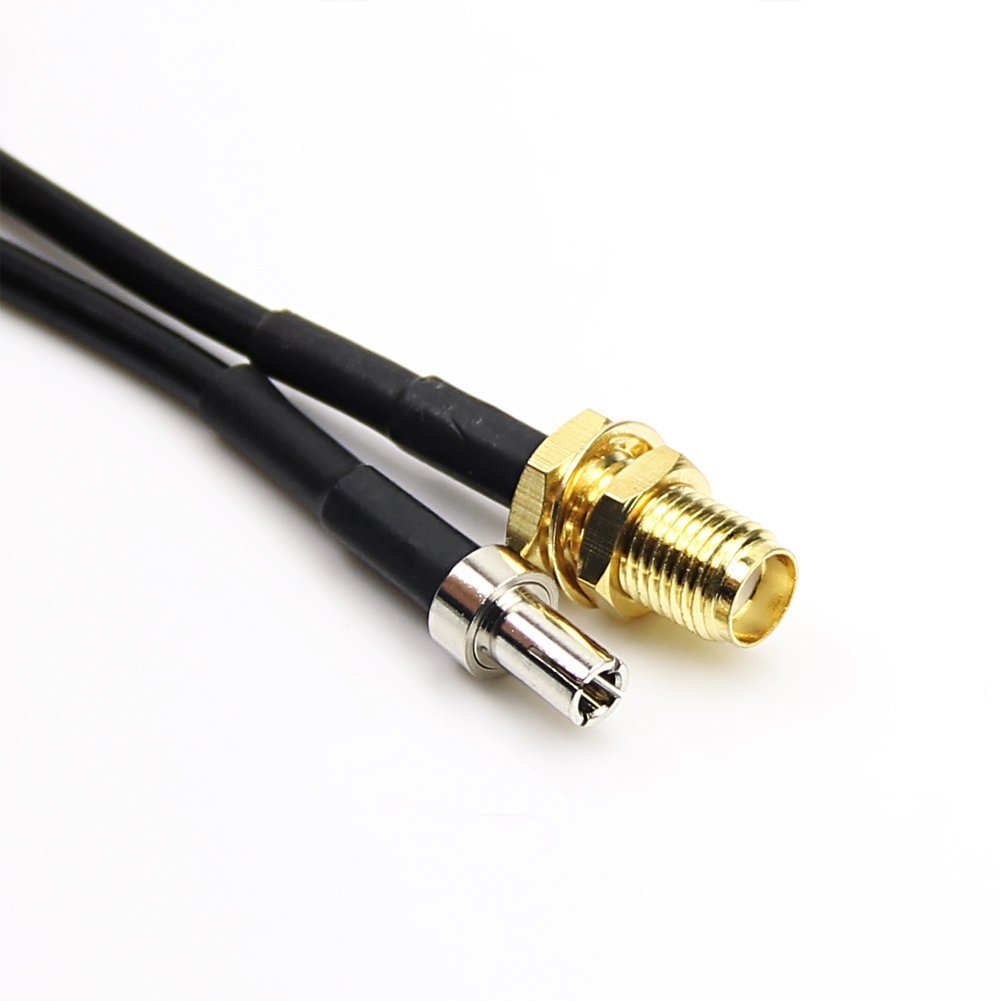 COFA TS9 Straight To RP-SMA Female Pigtail Connector Adapter Cable