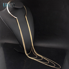 2015 Vintage Jewelry Women Necklaces Pendants Sexy Long Tassel Collares Women Accessories Necklaces N3178