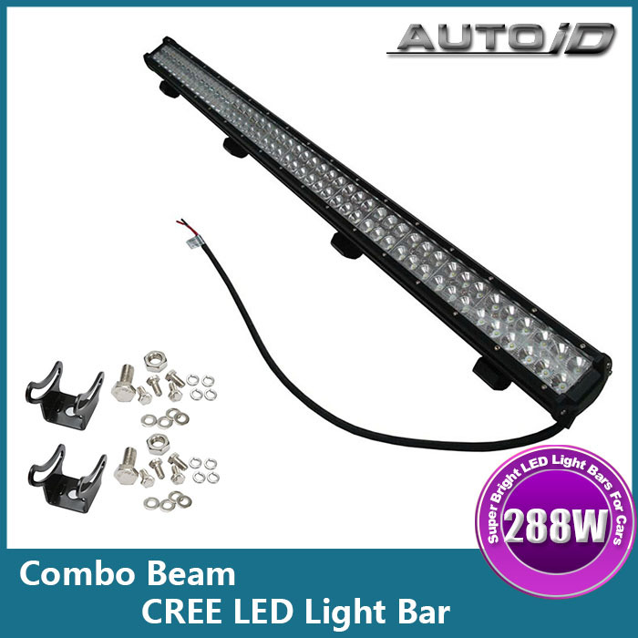 New Bright 43'' 288W CREE LED Light Bar Driving Work Light Combo Beam Offroad 4WD 4x4 Truck Boat