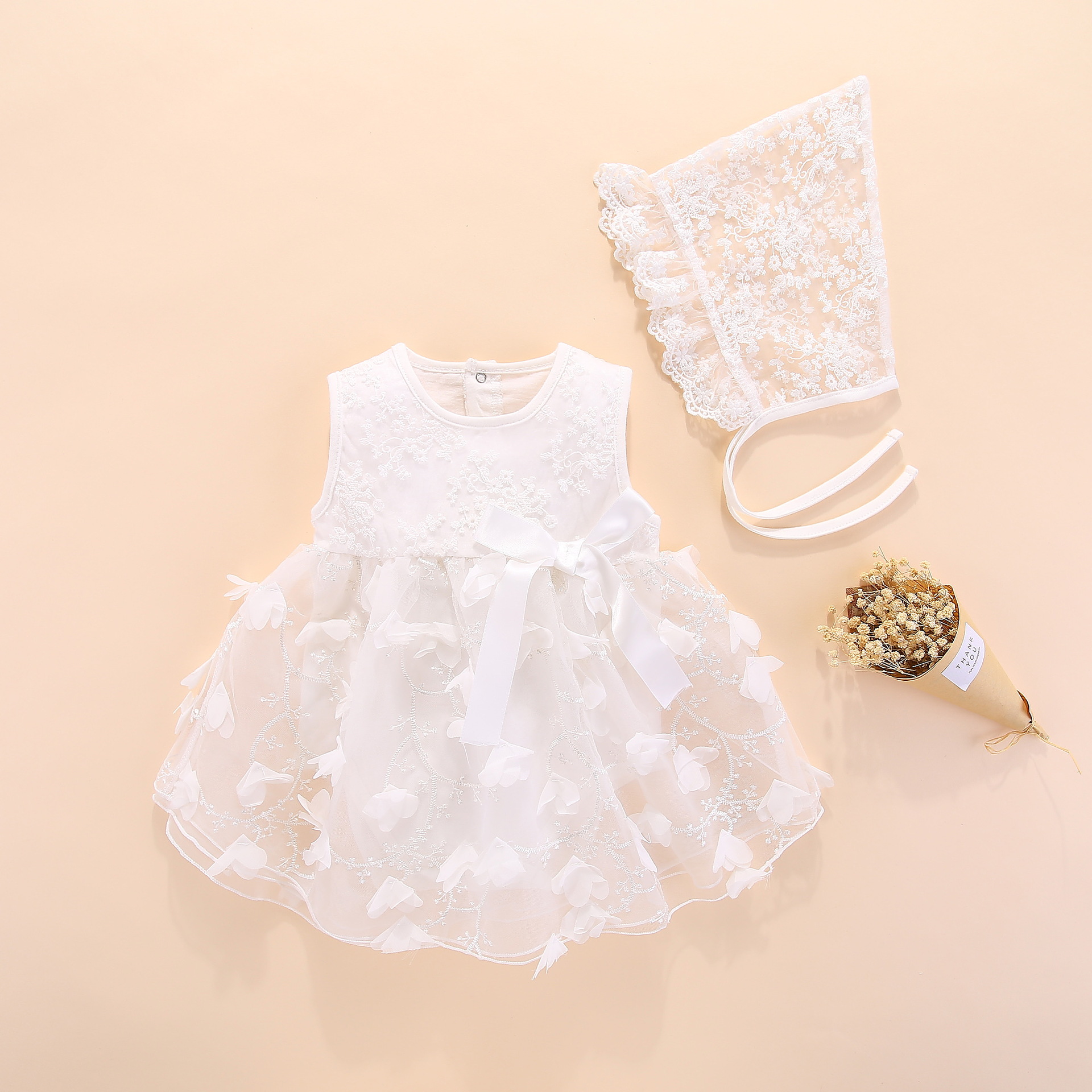 white baby dress 0 3 months