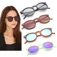 2015 New Sunglasses women Classic Round Shaped Sun Shades glasses Mirrored Gradient Sun Glasses ss013