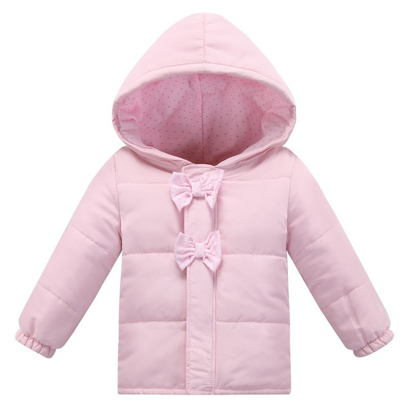 Fashion Autumn Winter Baby Girl Soft Clothing Infant Bebe Girl Coat Pink Cotton Jackets Clothes Newborn
