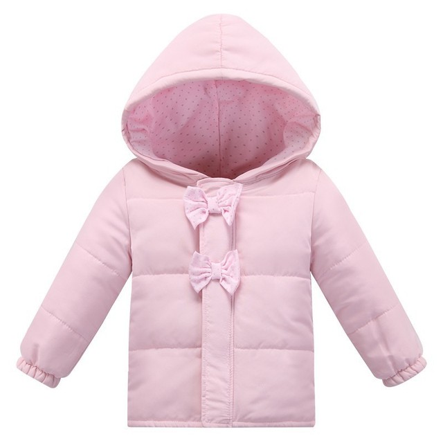 Мода Осень Зима Девочка Мягкая Одежда для Новорожденных Bebe Девушки Пальто Розовый Хлопок Куртки Одежда Новорожденный Bebe Верхняя Одежда