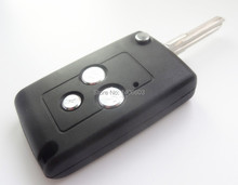 Car Keys Blank Replace case for Lada Modified Uncut Flip Folding 3 Buttons free shipping