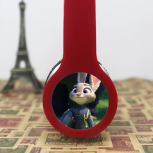 Best gift Cartoon Anime headhand Earphone Zootopia Judy rabbit 3.5mm Headphones For iPhone samsung MP3 player Computer kids