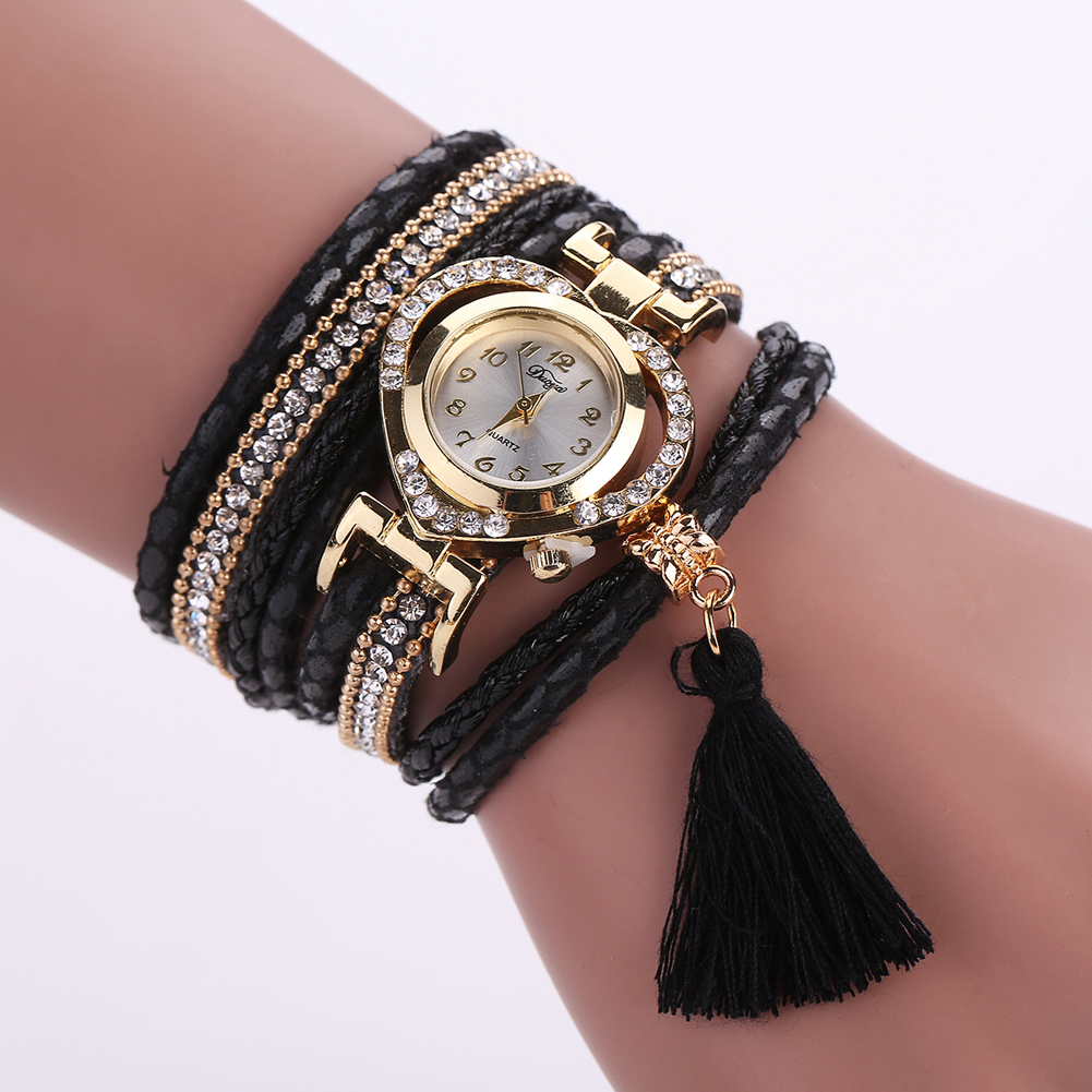 bracelet montre cuir serpent