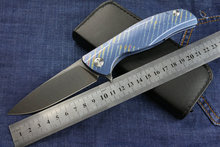 Folding knife VESPA Shirogorov F95 D2 Steel colours TC4 Titanium alloy hunting Knives camping tool  Rescure Knives Free shipping