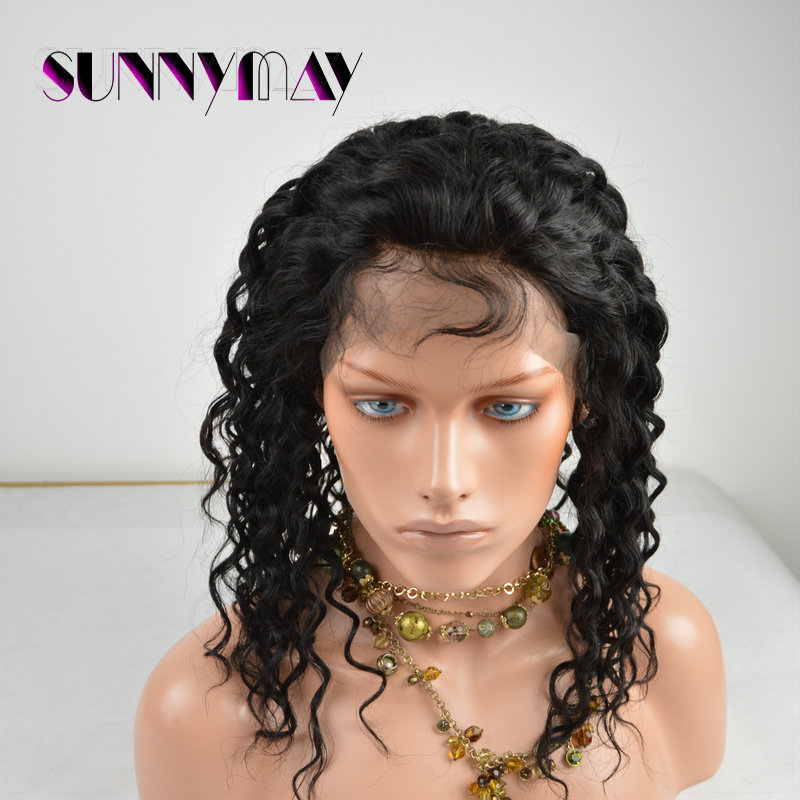 Wholesale factory price curly full lace wig 100% virgin brazilian human hair glueless wig cap bleatch knots lace wig