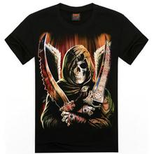High Quality Black 100 Cotton Marvel Casual Rock Sull Printed 3D Man T Shirts Tops Tees 2016 Summer Mens Clothes MT-14506