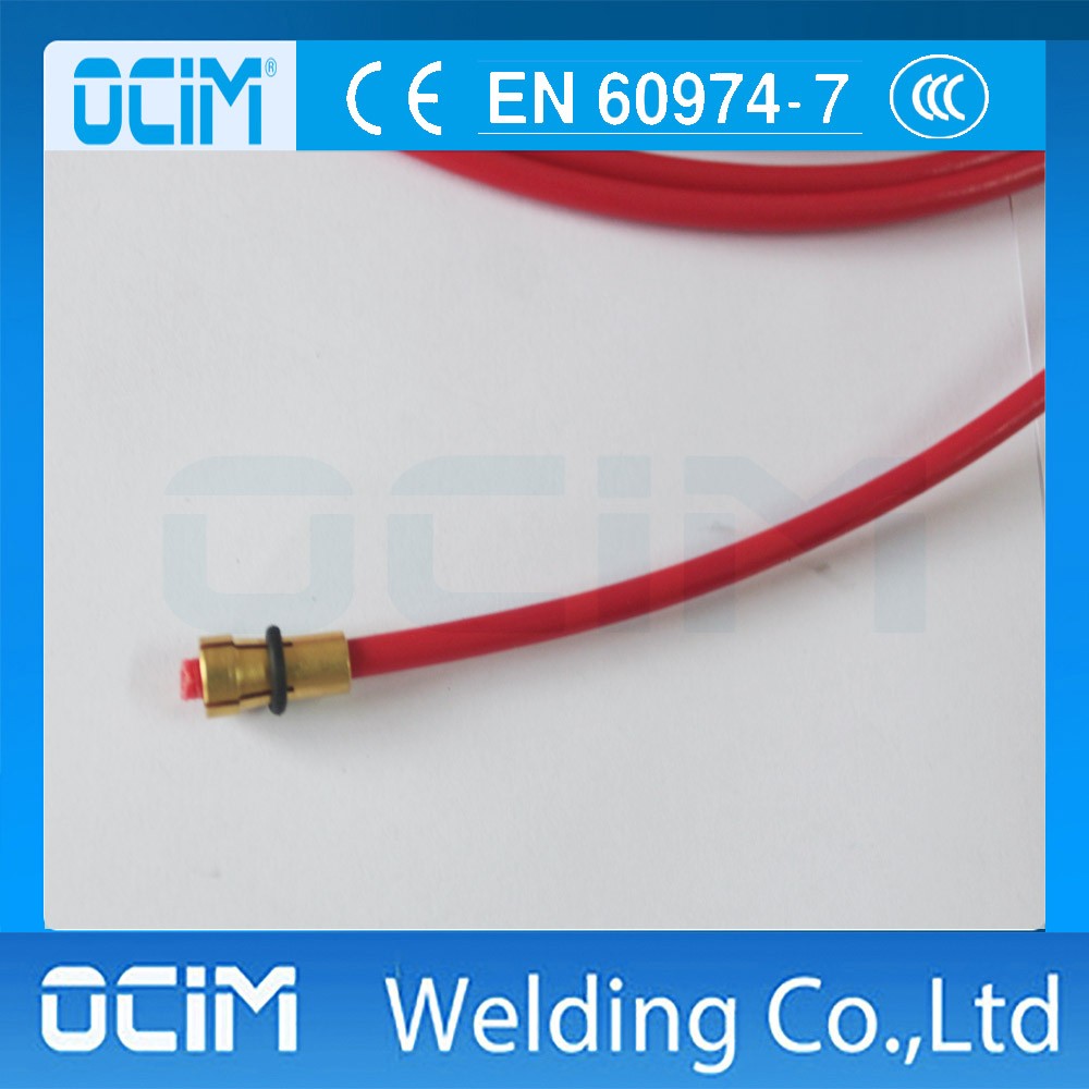 European style MIG MAG PTFE Liner 0.6-0.9 Welding Wire Connectors 5.3M 17.4ft