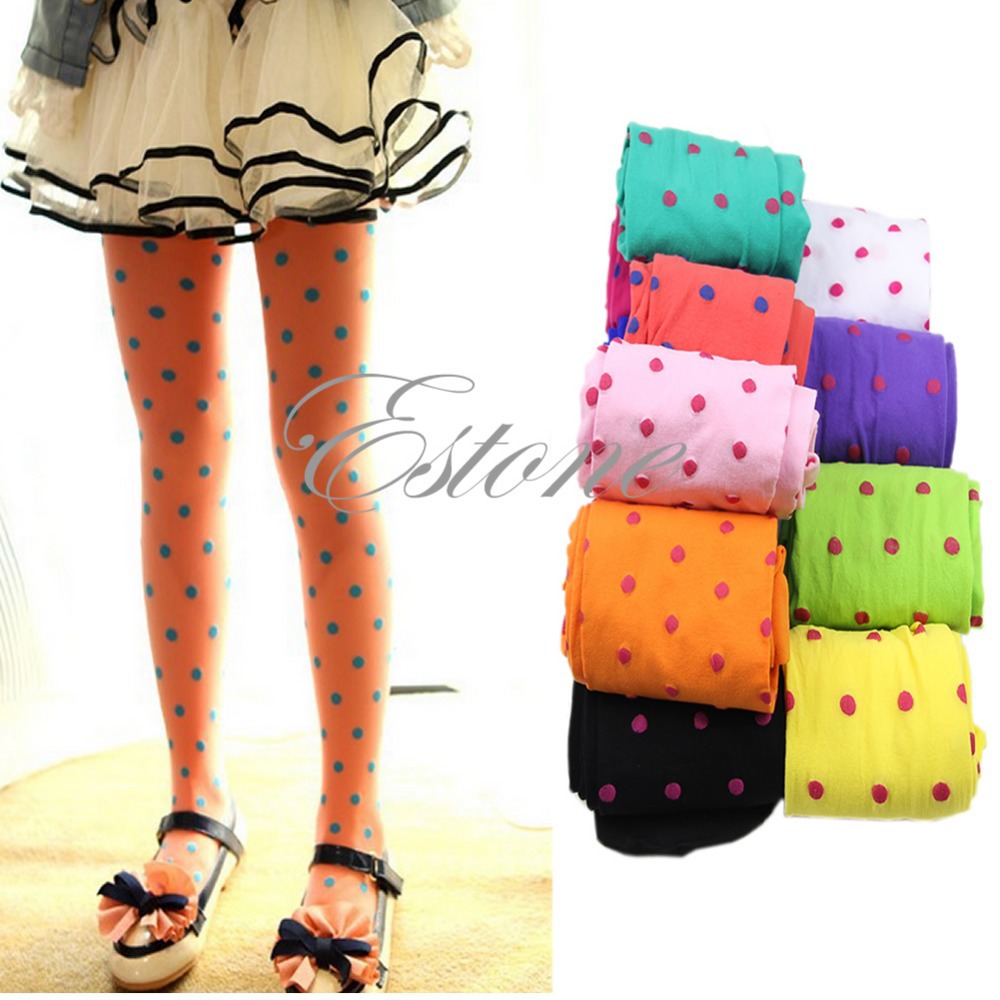 A96 Free Shipping Baby Girls Kids Candy Color Leggings Trousers Velvet Pantyhose Underpants