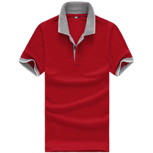 2016 Classical Solid Men Polo Shirt XL XXL 3XL Breathable Brand Clothing Unique Patchwork Design Polo Shirt Men Loose White Polo
