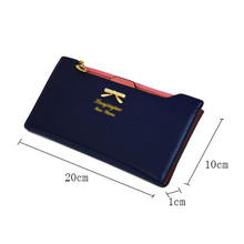 Hot Sale New Lovely Wallet Bags Women Purse Long Zip Wallet Pu Leather Wallets Ladies Colorful