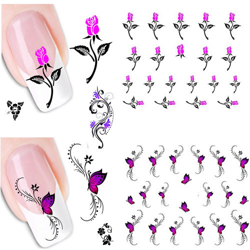 Acrylic Nail Art Stickers Modern Fashion Prev Next Nail Art Designs Decals Wrap Sticker Decoration
