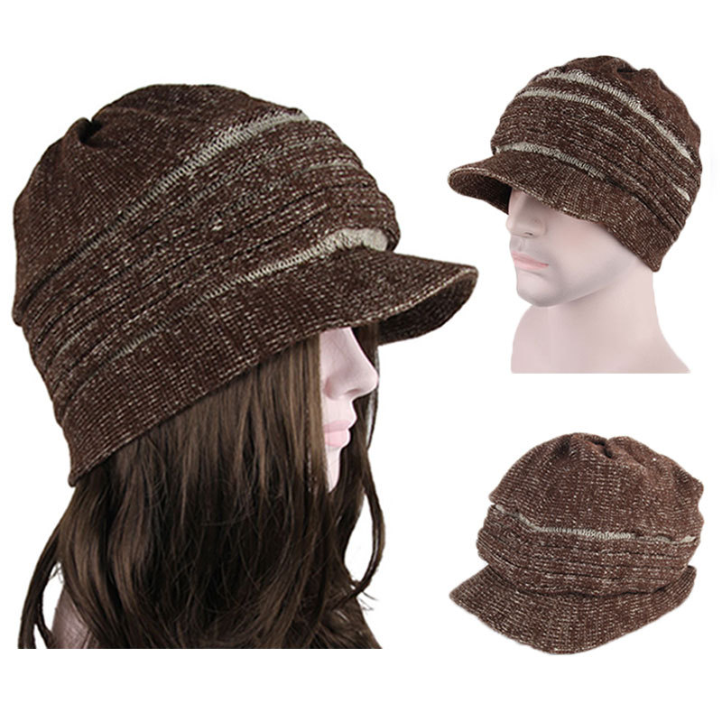 2015 New Fashion Unisex Mens Womens Gray Brim BEANIE Cap ...