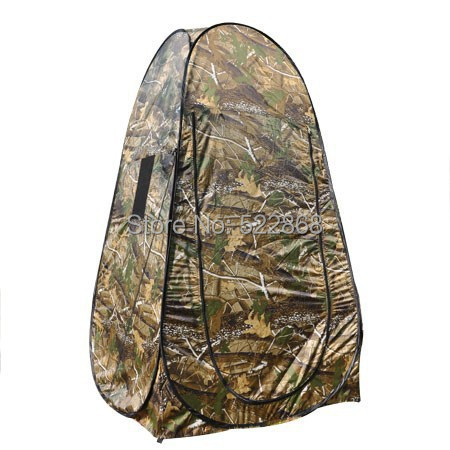 Portable Privacy Shower Toilet Camping Pop Up Tent Camouflage