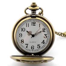 Hogwarts School Badge Harry Potter Pocket Watch Quartz Watch Men with Necklace Chain P383