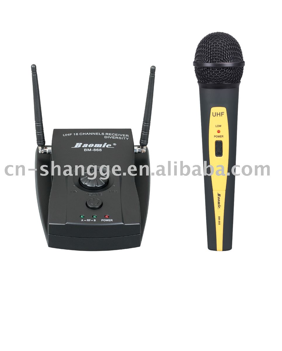 Wireless microphone BM 868(smallest one, 16ch)in Microphones from