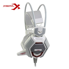 XIBERIA V6 Over ear Gaming Headset Earphone Headband Headphone with Mic Stereo Bass Musci Breathing LED