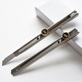 3D Carbon Fiber Film Cutting Knife Automobile Vinyl Cutter Tool Retractable Stainless Steel Art Knife with