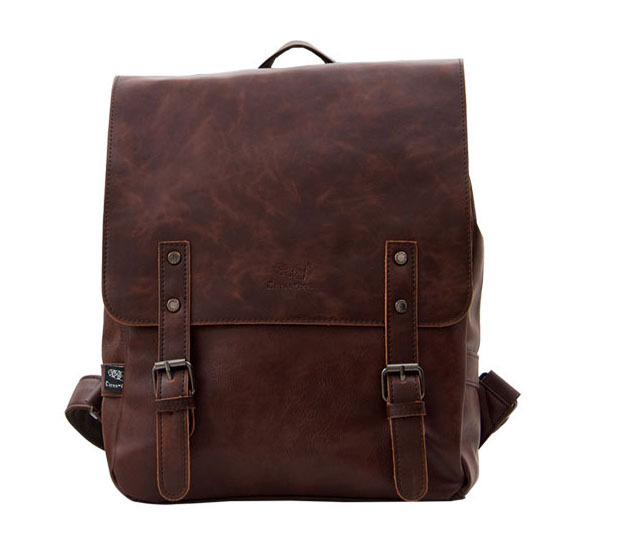Black PU Leather Backpack School Bag Cute For School Handbag Men Hot Satchel Bags Cover Magnetic Hasp New 2014