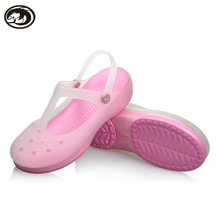 Free Shipping Woman Summer Change Color Sandals Hollow croc Beach Shoes Leisure Girls Jelly Female Garden Shoes