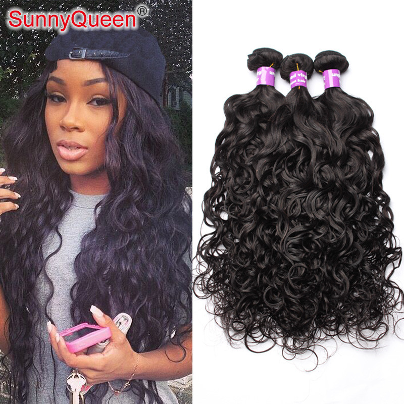 Cheap Peruvian Virgin Hair 3pcs Lot Water Wave Wet Wavy Cara Hair