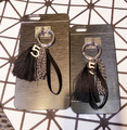 Korea Design Metal Chain tassels Ring Black Alloy Anti shock Skin Cover Case Protector For iphone6