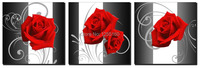 3 meaning painting flowers beautiful rose flower adornment wall ...