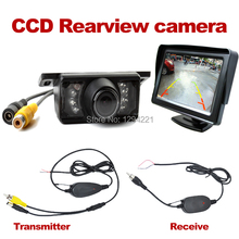 4.3 » TFT LCD монитор зеркало + беспроводной обратный заднего вида CCD камера комплект
